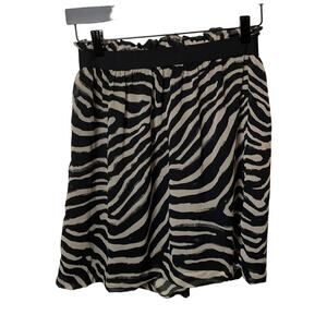 H&M zebra print chiffon skirt